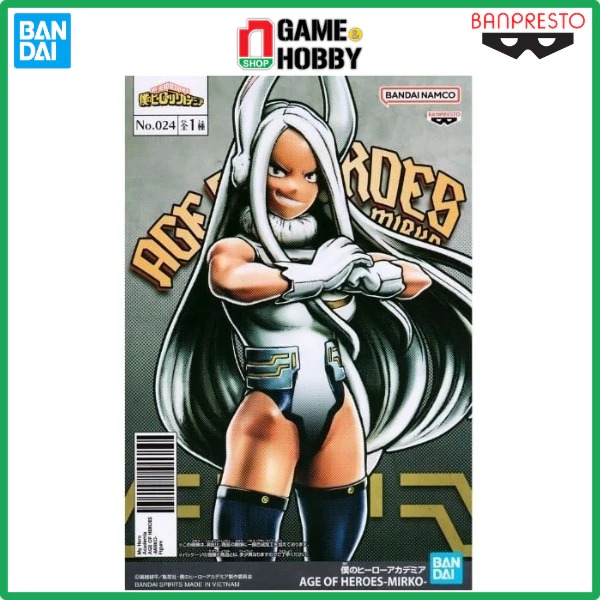 nShop - My Hero Academia Age of Heroes Mirko - Mô Hình Banpresto - Bandai Chính Hãng Kích Thước Cao Khoảng 15cm
