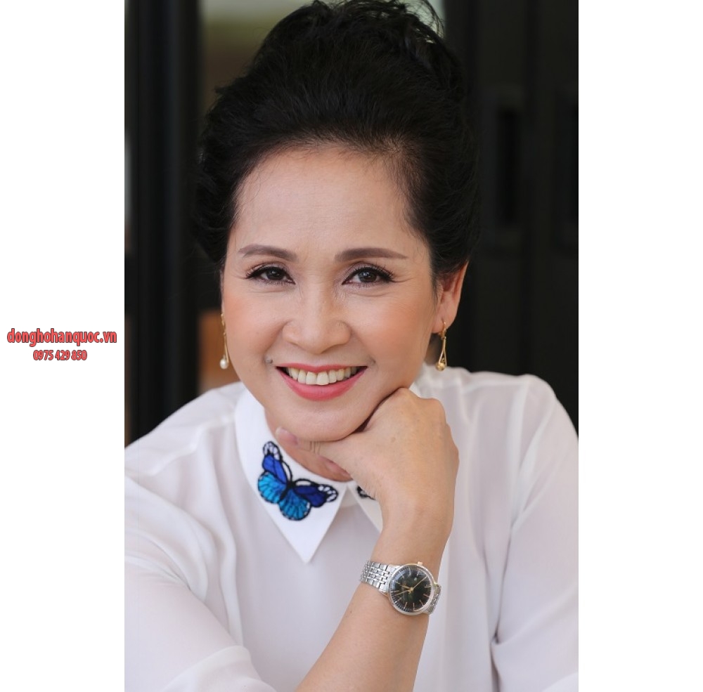 Đồng hồ nữ Julius JAL-040L dây thép – Đen