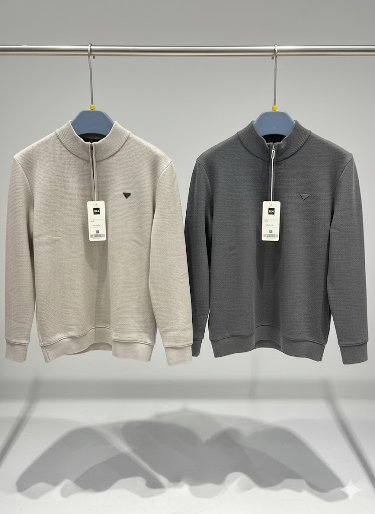 áo nỉ dây kéo cổ