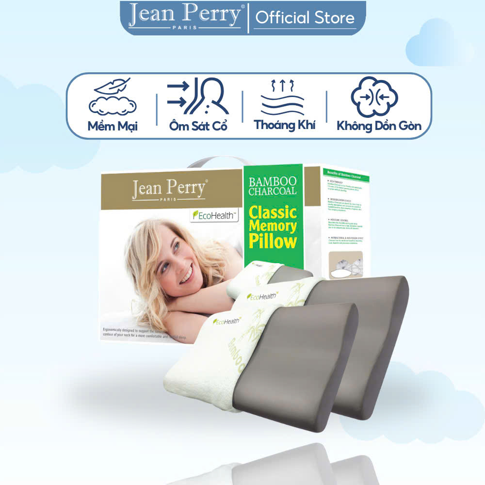 KOHNAN - Gối Memory Foam Jean Perry Bamboo