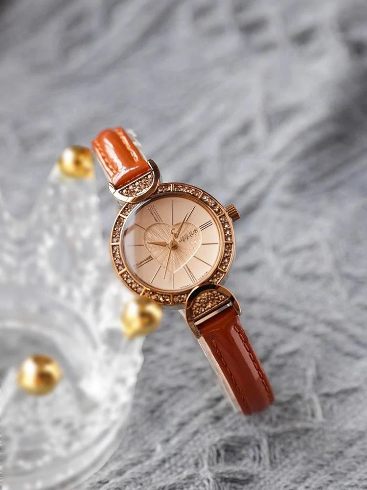 Đồng hồ nữ JA-779E JU1009 JULIUS Hàn Quốc (Nâu)