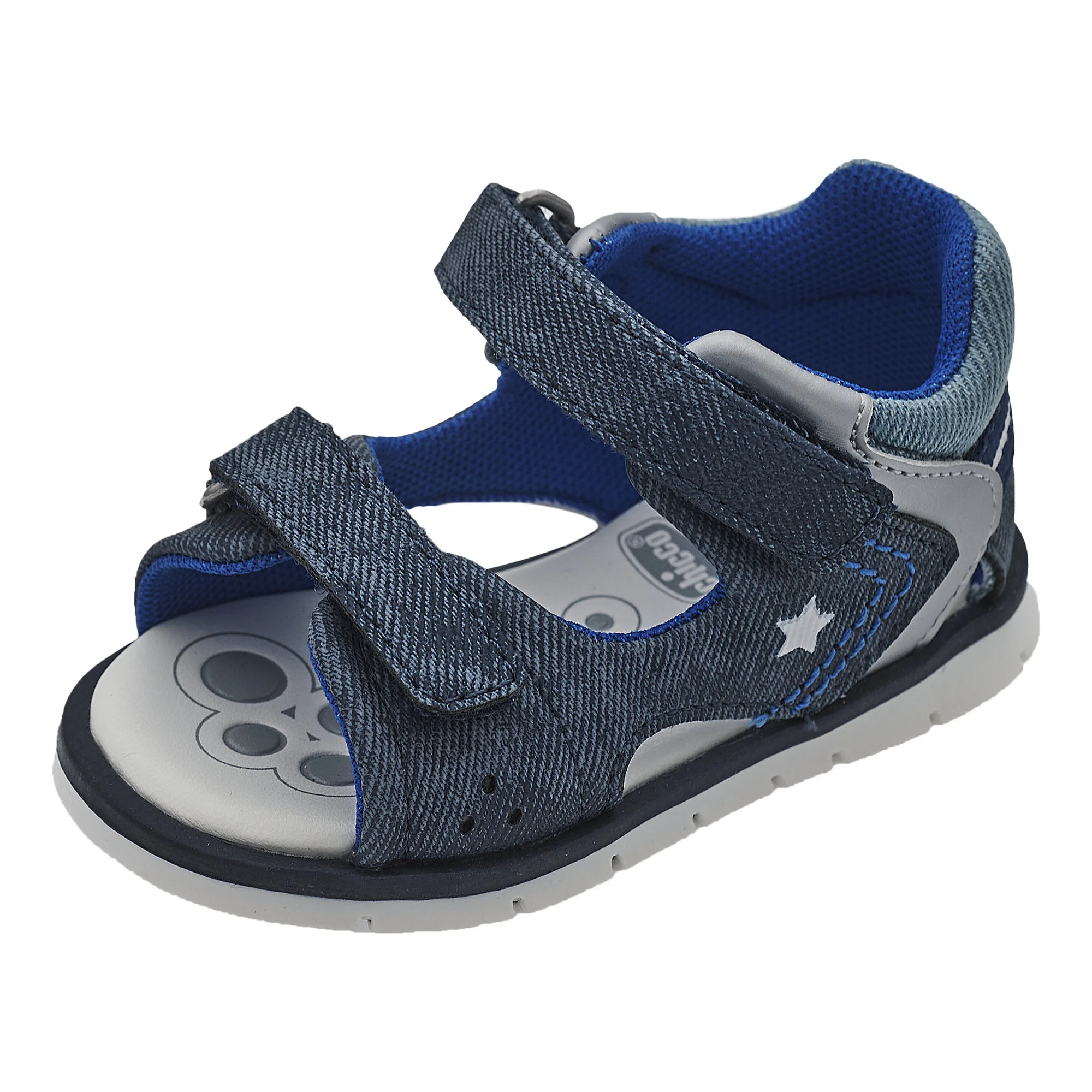 Sandal mát-xa chân bé Chicco Foll màu xanh navy