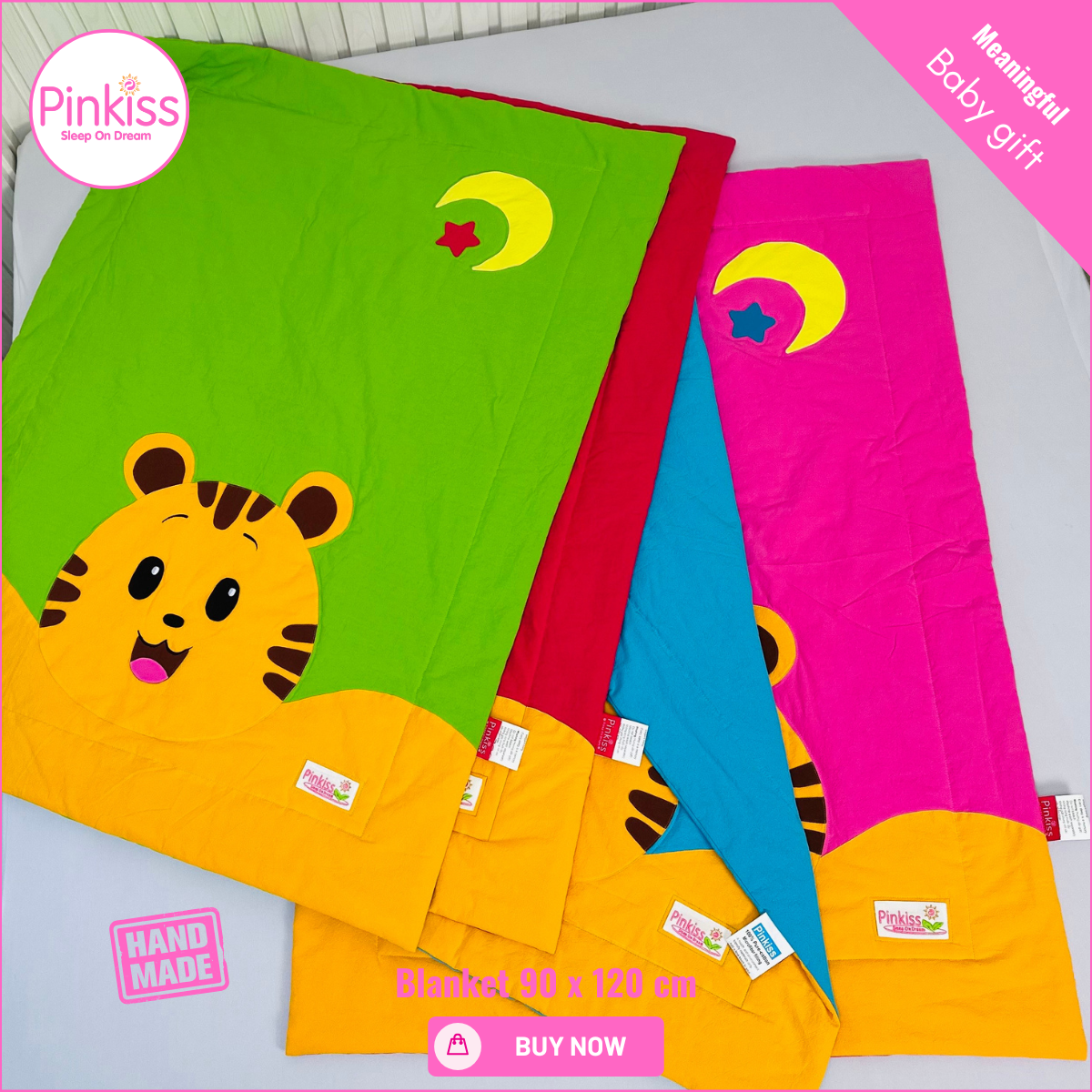 [DEAL SỐC 08/08]-PINKISS-MỀN BABY TIGGY 90X120