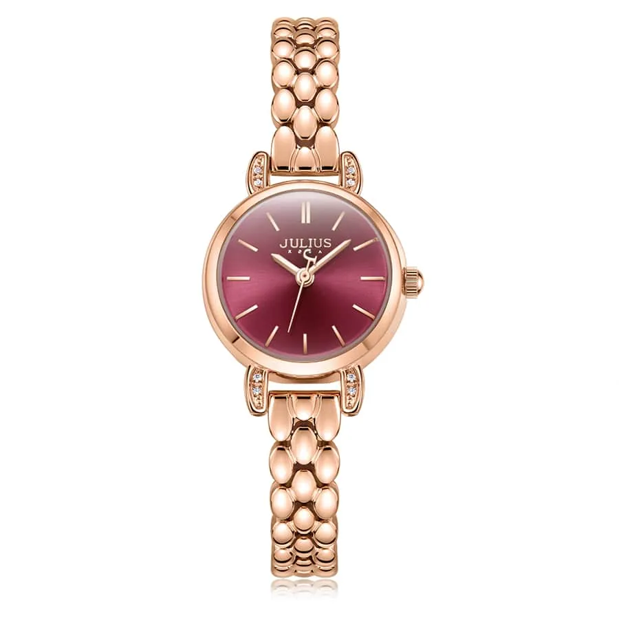 Đồng Hồ Nữ JA-1363C Julius Hàn Quốc (Đỏ)