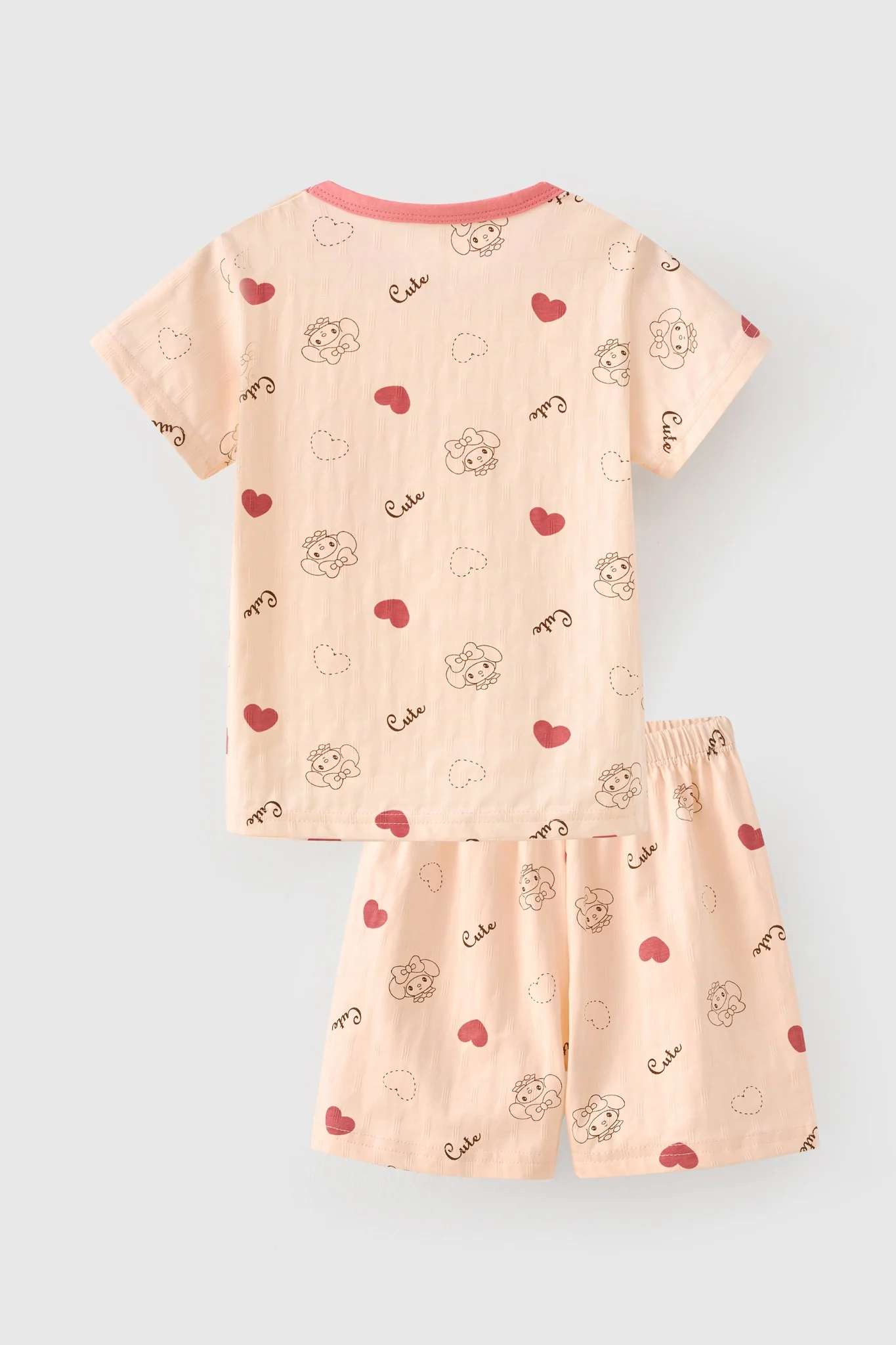 Bộ thun ngắn tay bé gái Rabity