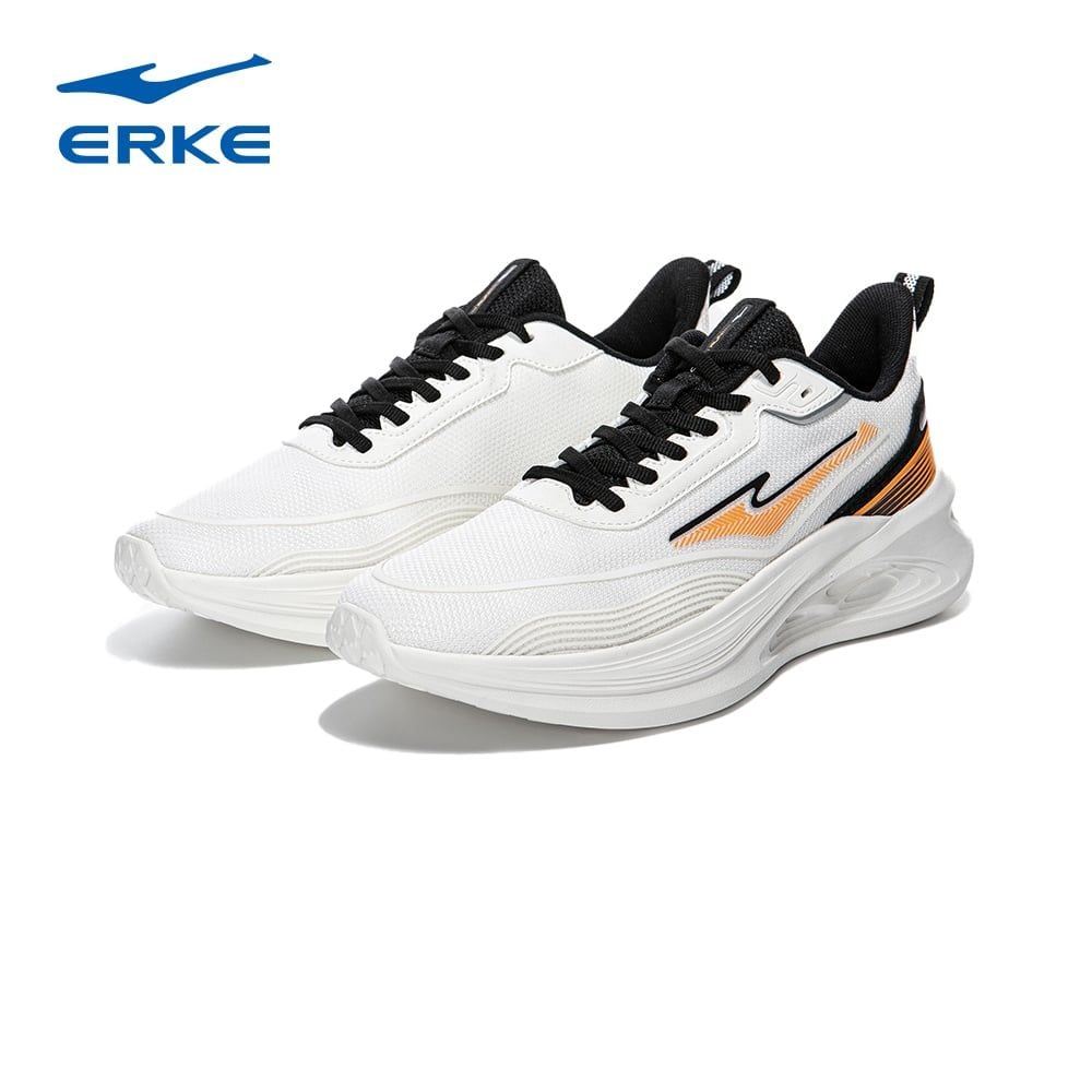 ERKE - Giày chạy bộ Nam Fearless - Không lùi bước Công nghệ Cloudy nhẹ và êm ái, Giày chạy 10km ERKE 11124303104