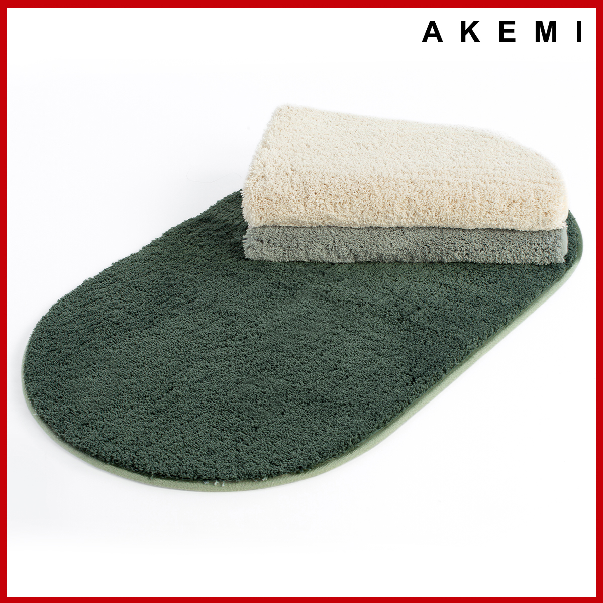 AKEMI - Thảm Akemi Soothe Microfibre Bathmat Laurel Wreath