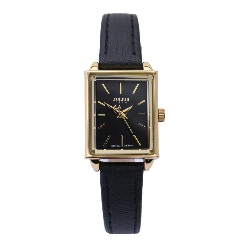 Đồng Hồ Nữ Julius Hàn Quốc Dây Da JA-787B JU1125 (Đen)