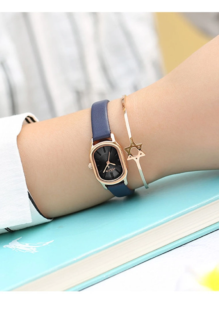 Đồng Hồ Nữ JA-1112E Julius Hàn Quốc Dây Da (Xanh)