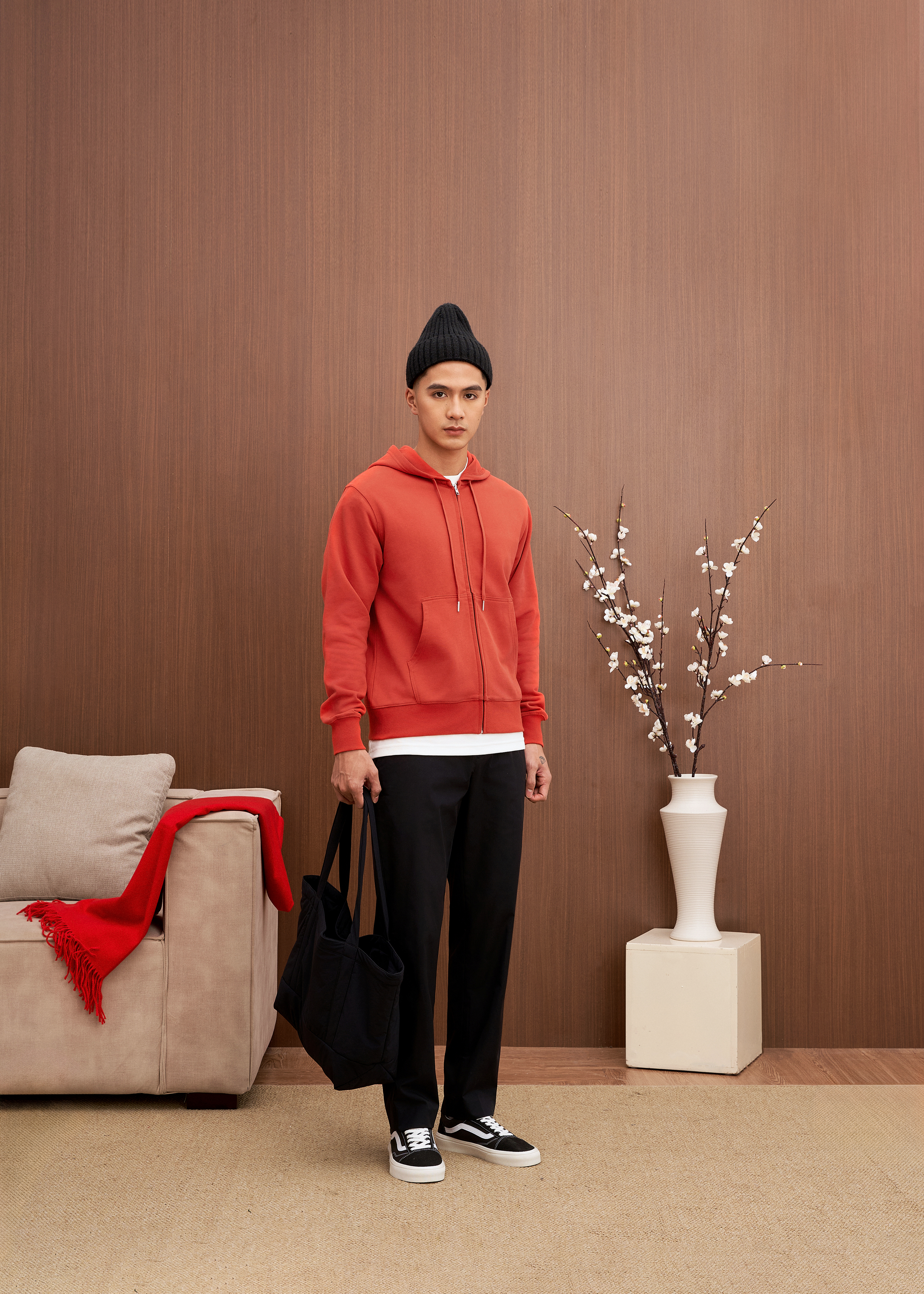 Áo Nam nỉ có khóa