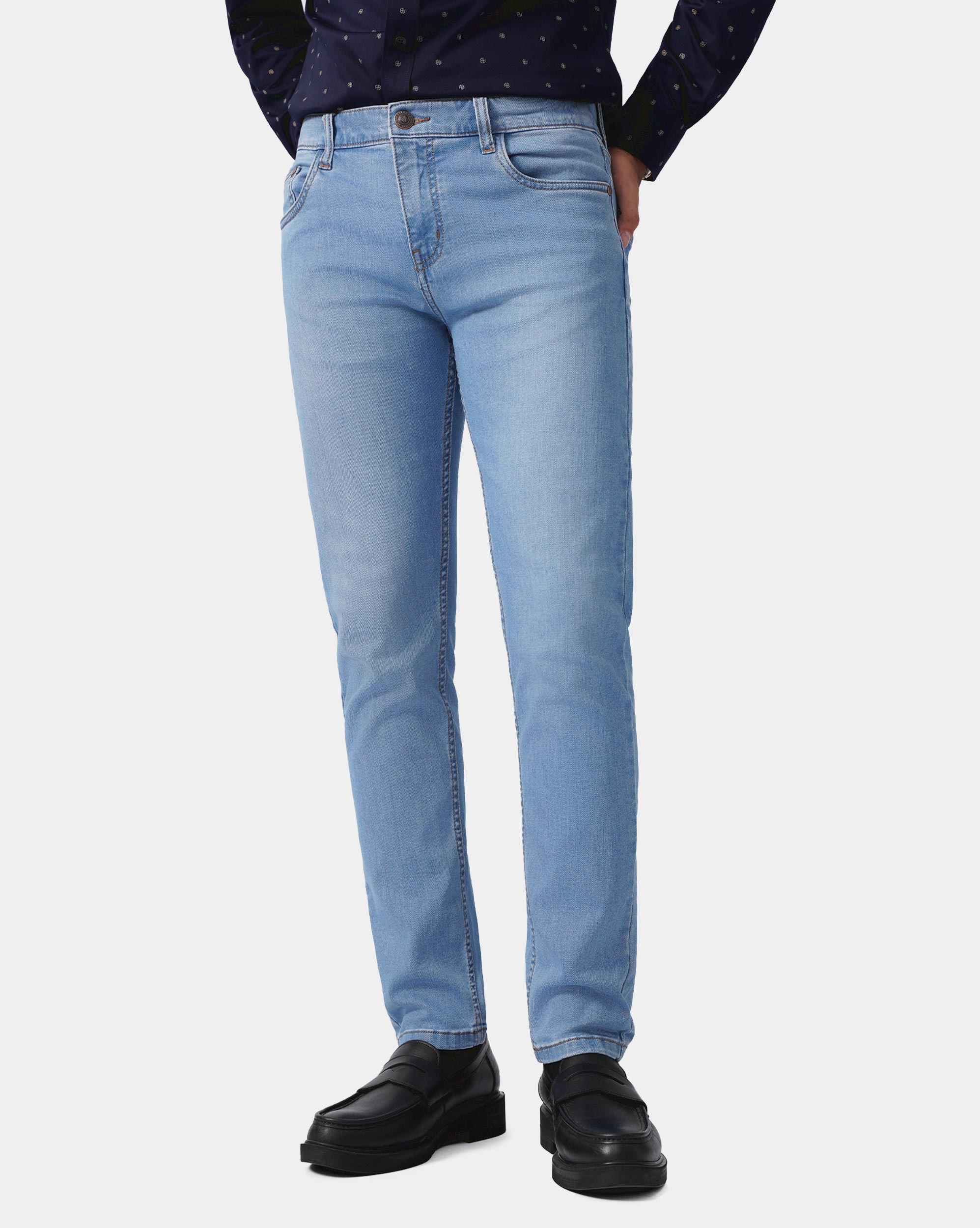 Quần jeans nam màu xanh da trời nhạt 4010A