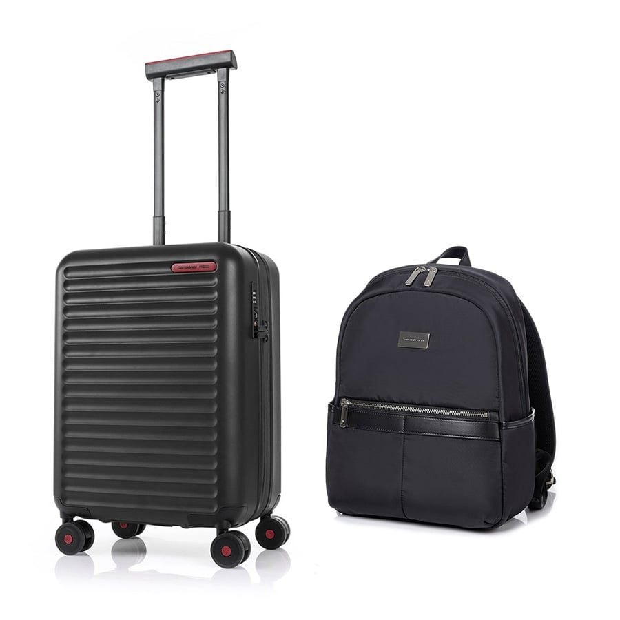 Samsonite Red Set B8.2: Vali kéo Toiis C 55/20 + Balo Danah size M