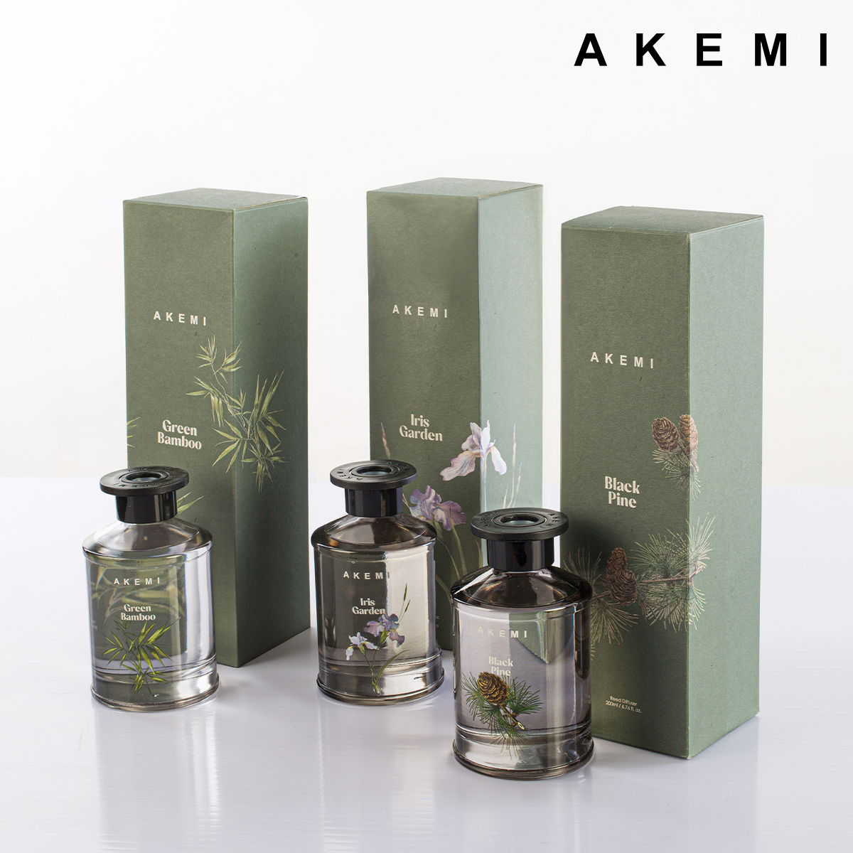 AKEMI - Tinh Dầu Akemi Reed Diffuser Zen Garden Black series