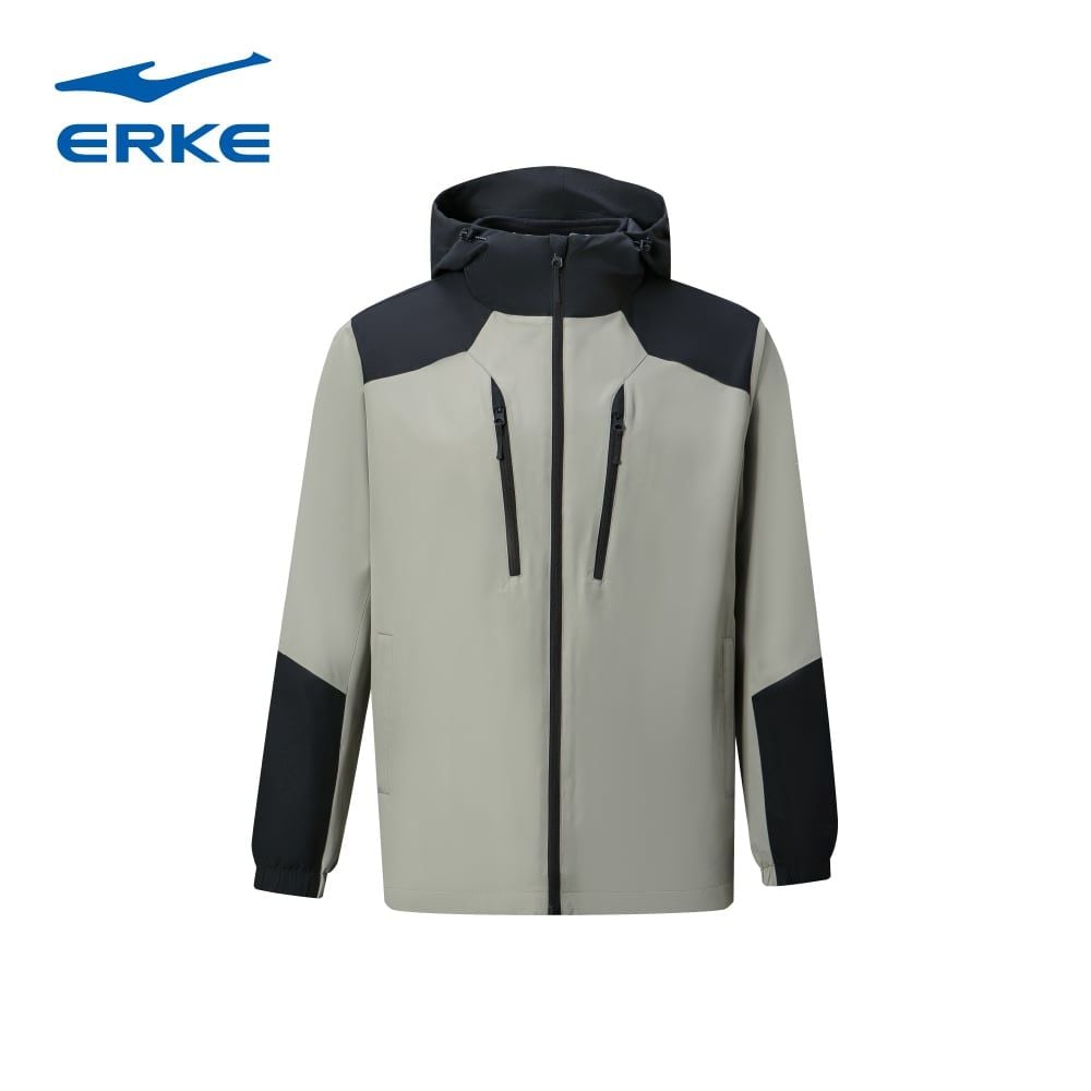 ERKE - Áo khoác gió dệt nam ERKE 11225406002