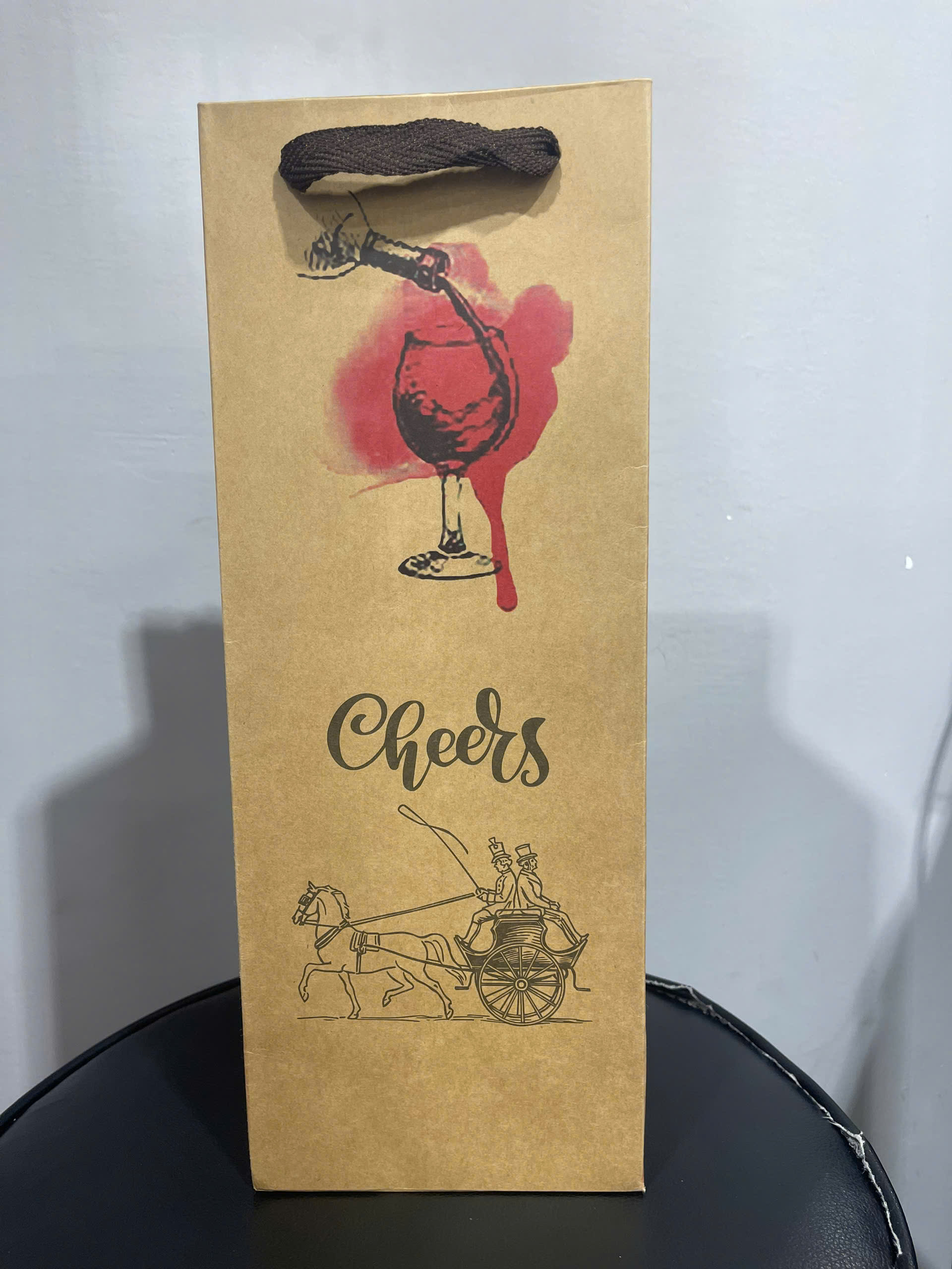 KOHNAN Túi Rượu 1 Chai Kraft