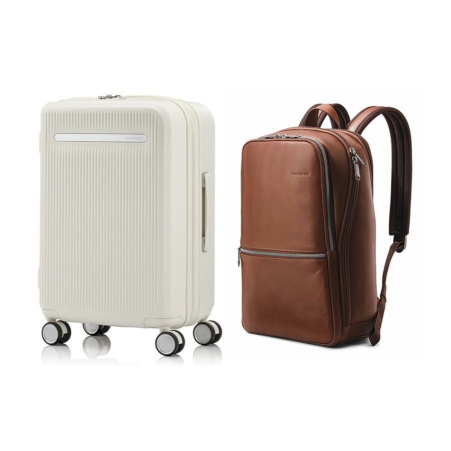 Samsonite Set B4.1: Vali kéo Modus 55/20 + Balo laptop 14.1 Sam Classic Leather