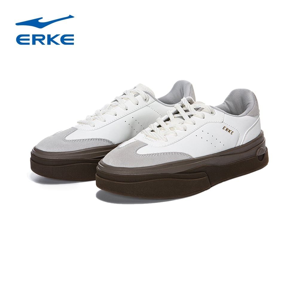 ERKE - Giày Sneaker Nữ Wheat Wave Thiết Kế Thời Trang và Phong Cách, Giày thể thao thời trăng đế bằng nữ trẻ trung ERKE 12124301011
