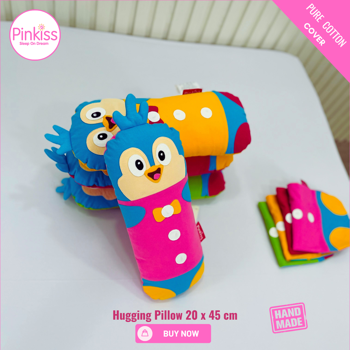 [DEAL ƯU ĐÃI 27/01] -PINKISS-Gối ôm thú YH PINKISS 20X45