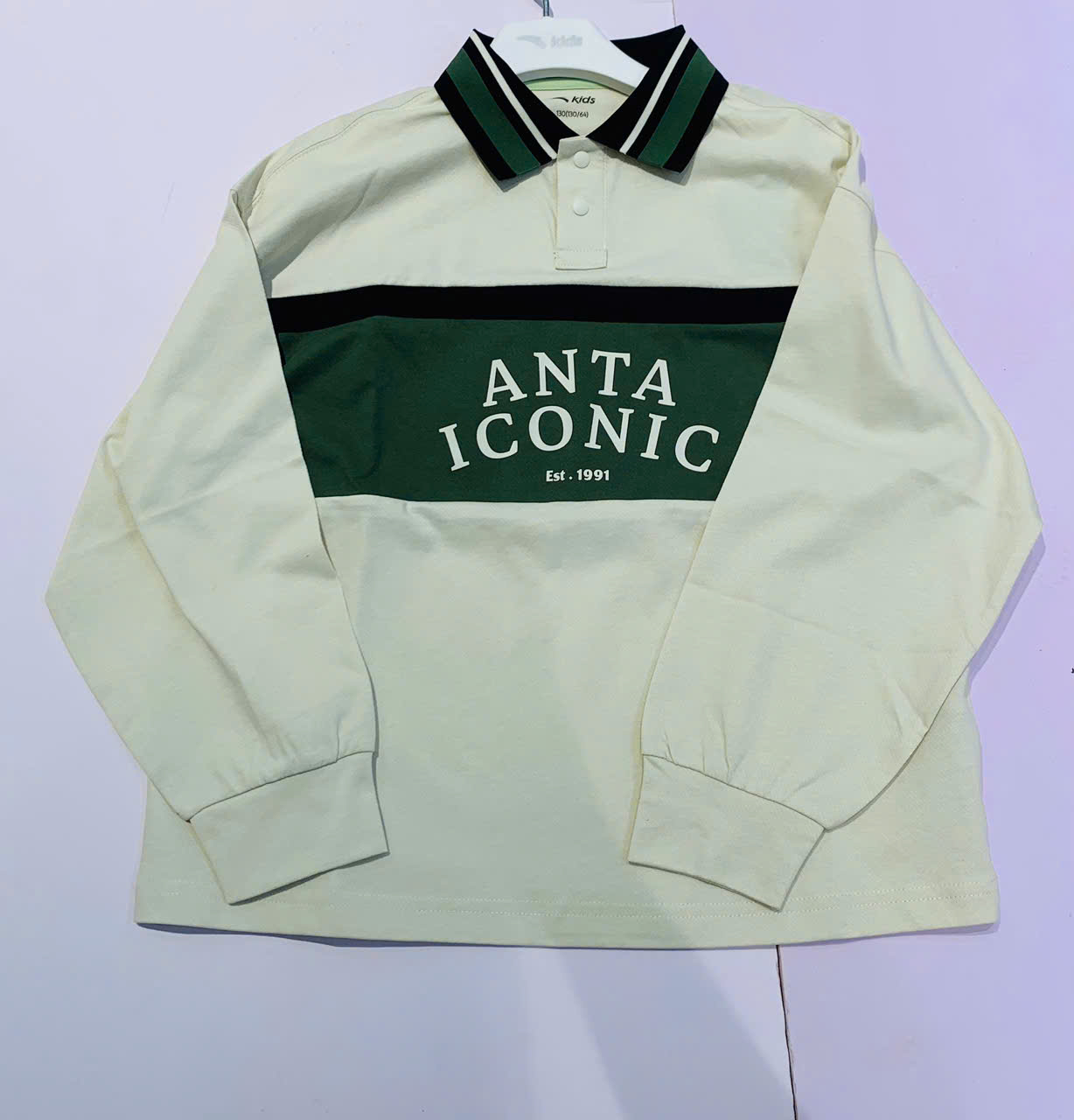 Anta Kids - Áo Polo dài tay Anta Kids 3724C7402-1