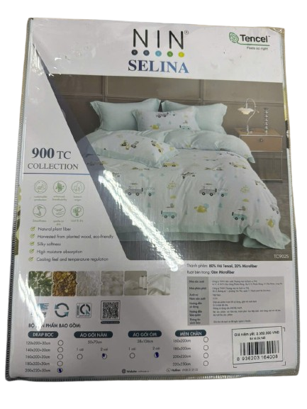 KOHNAN - NIN - Bộ Dra Tencel SELINA 2.0m