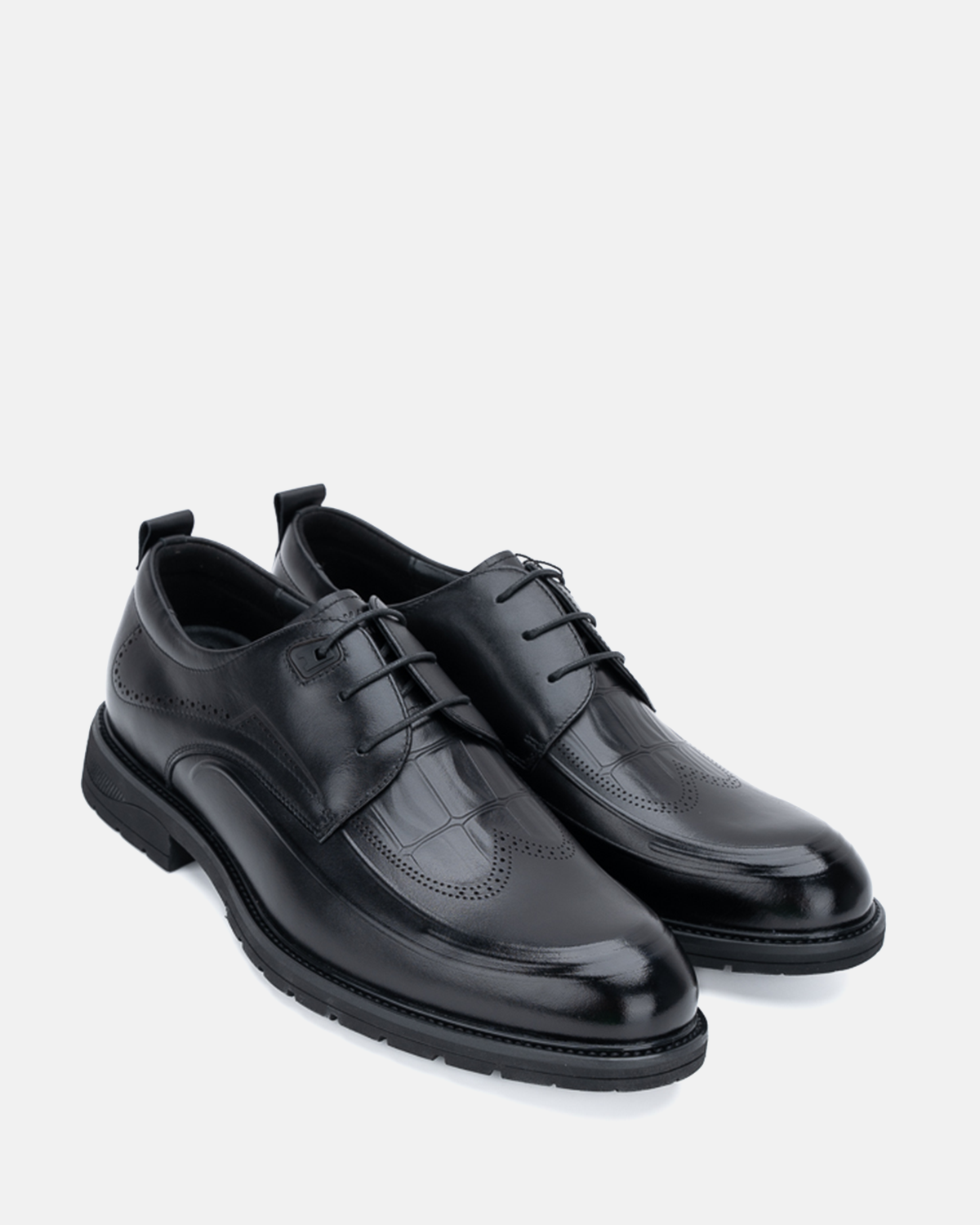 Giày Tây Nam Derby Aokang Đen Da Bò 1231211135