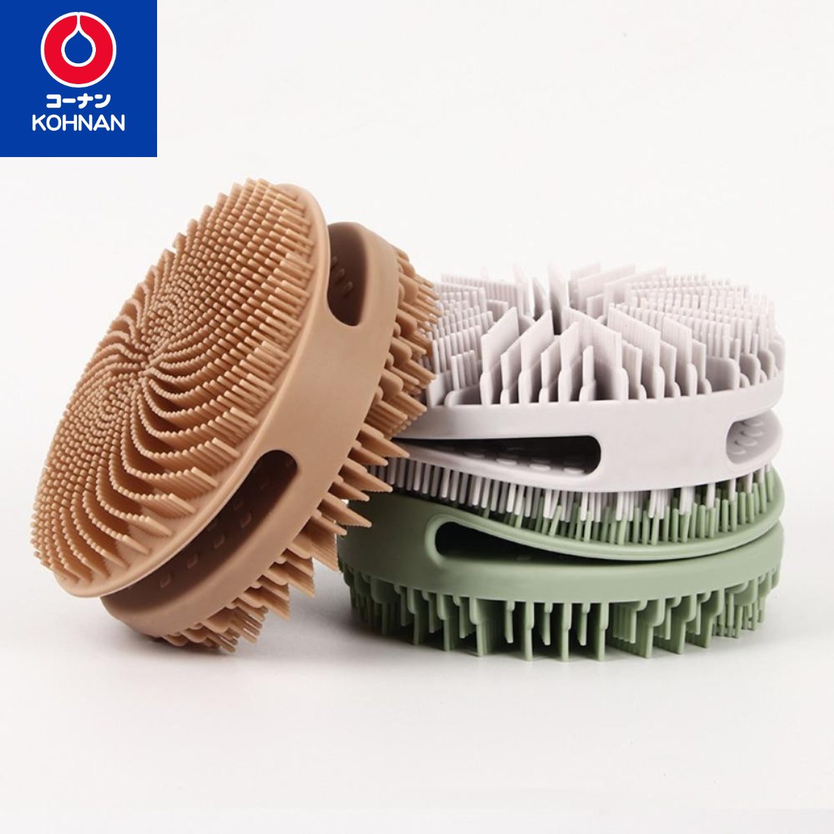 KOHNAN BÌNH TÂN-BÀN CHẢI XOÁY 2MẶT MÀU NGẪU NHIÊN 0532-8935350807875