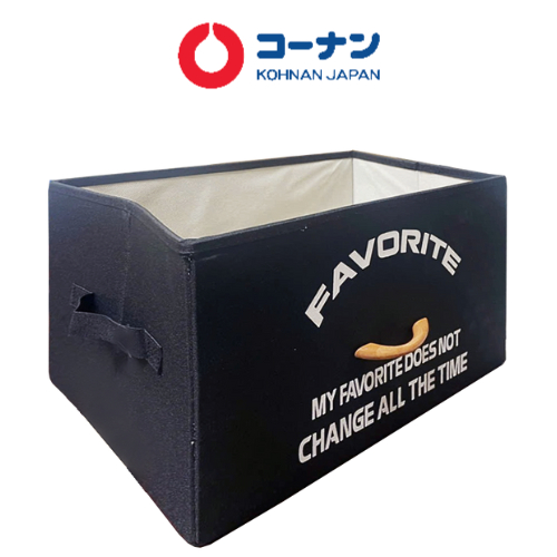 KOHNAN - Hộp Quai Gỗ Màu Đen