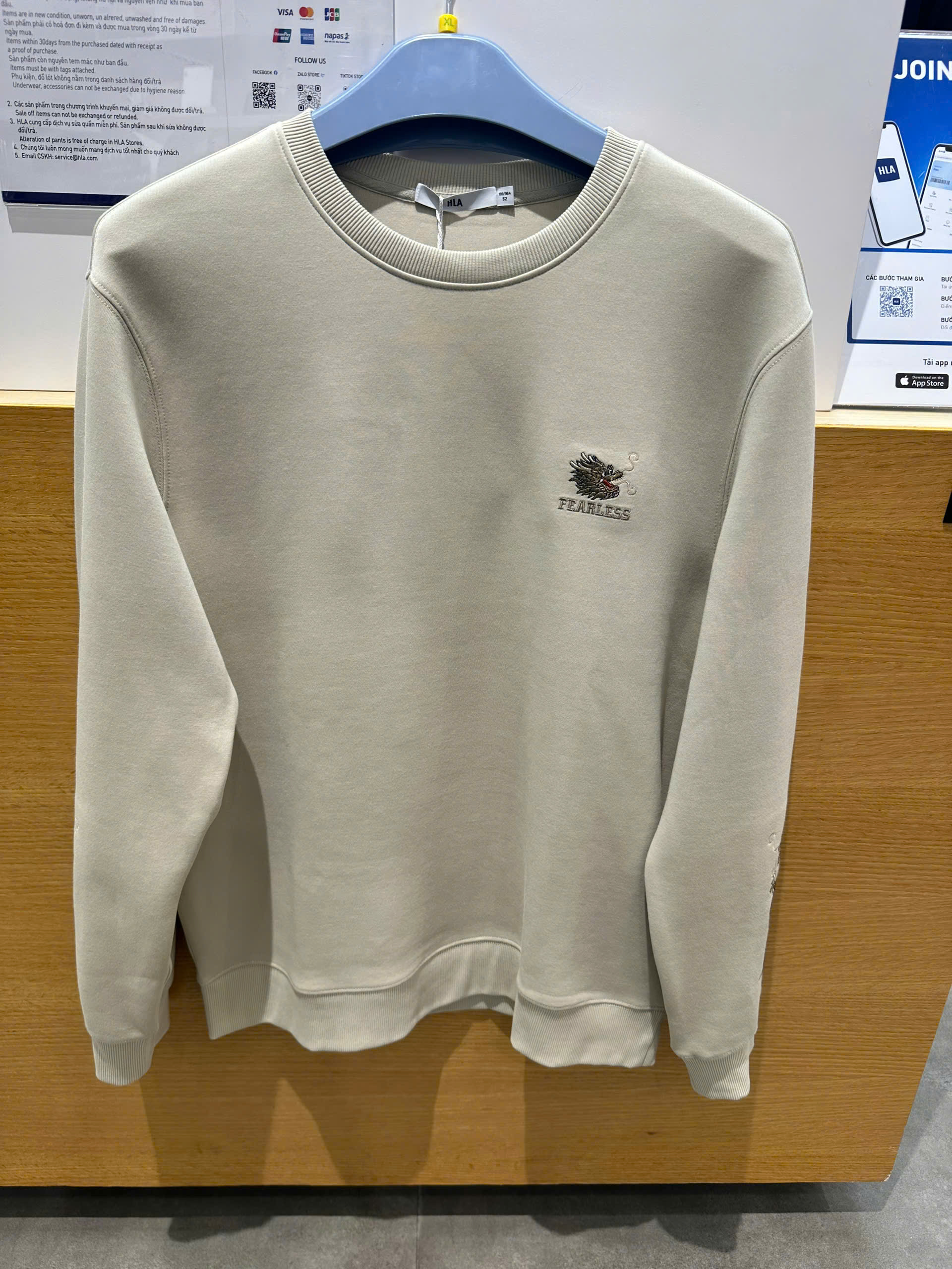 HLA- Áo sweeter thu đông - NZW/J3Y/W1