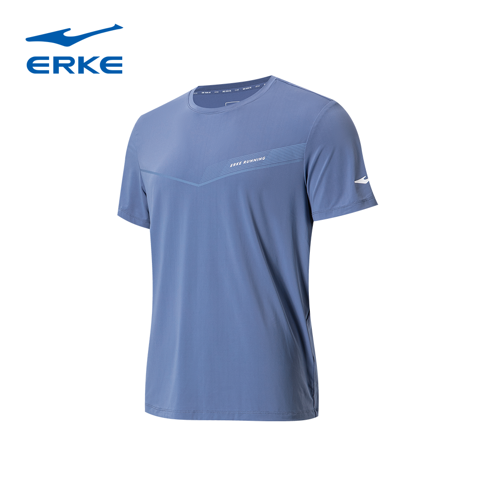 Áo thun Nam ERKE RUNNING logo tam giác 11224302218