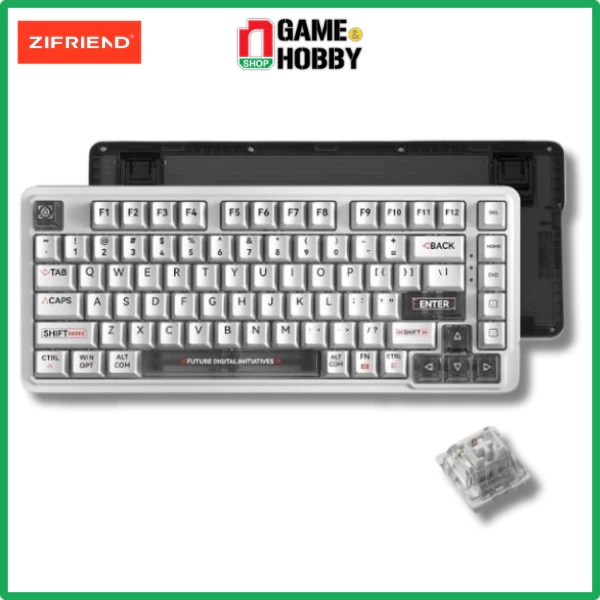 nShop - BÀN PHÍM CƠ CÓ DÂY ZIFRIEND ZT82 WHITE HOT SWAP Chính Hãng Zifriend Layout: 75%. Số phím: 82 phím
