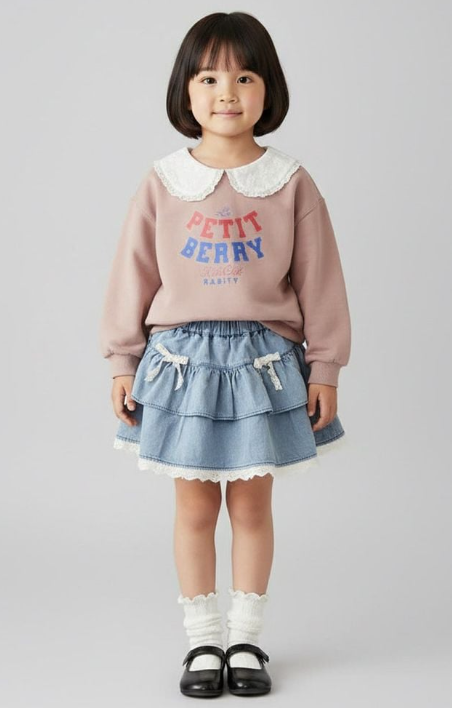 Chân váy bé gái jean Rabity 955.038