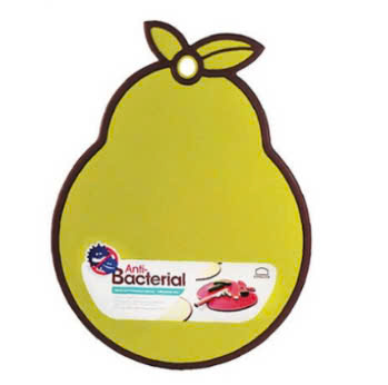 LOCKNLOCK-CSC552 - Thớt nhựa kháng khuẩn L&L hình quả lê - Màu xanh lá