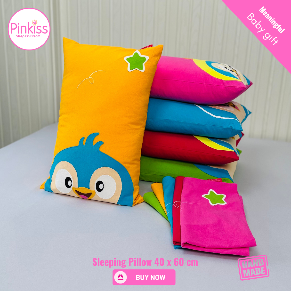 PINKISS-Gối Nằm Yo&Ha 40x60