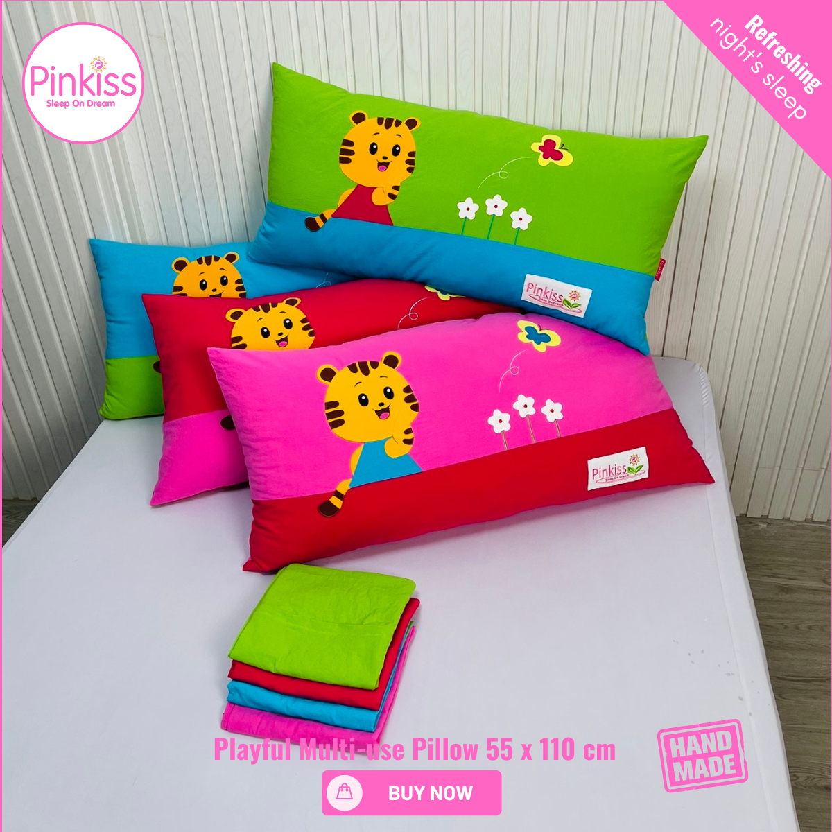 PINKISS-Gối nằm đôi PINKISS 55x110