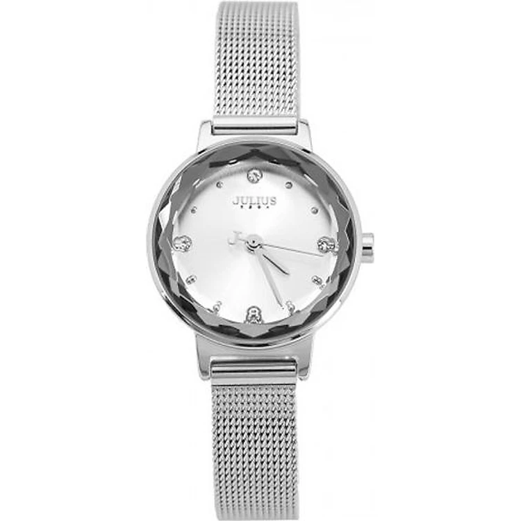 Đồng hồ nữ Julius Hàn Quốc chín hãng JA-917A (Trắng Bạc)