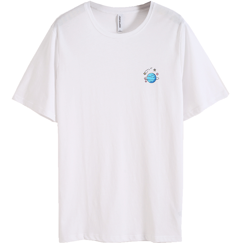 JEANSWEST Áo thun nam tay ngắn màu trắng