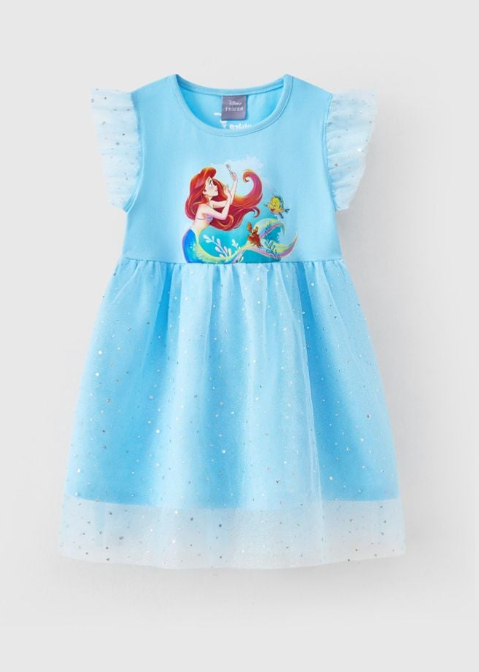 Đầm váy voan Nàng tiên cá ngắn tay bé gái Rabity 550.036