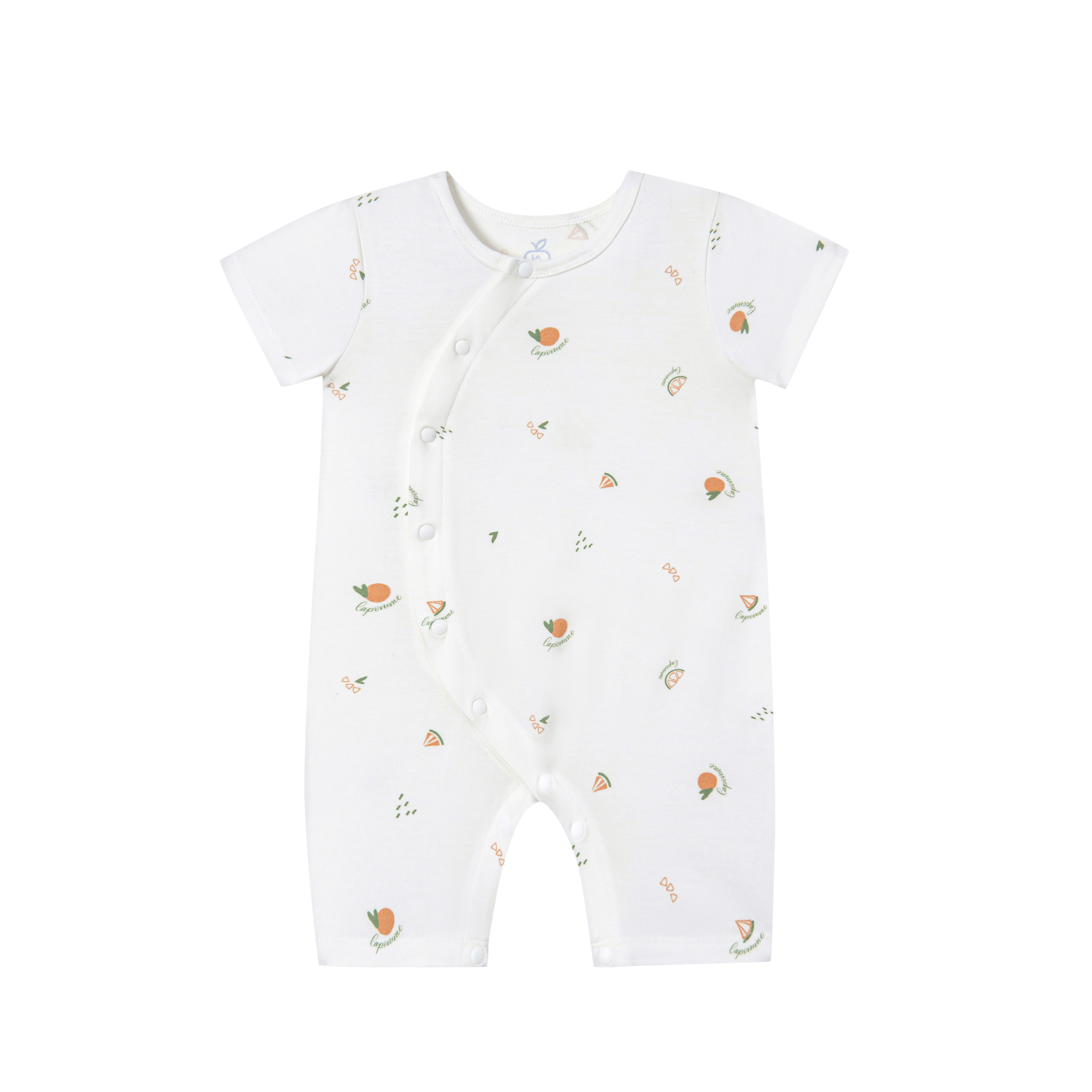 MamanBébé - Body cộc tay La Pomme họa tiết trái cam