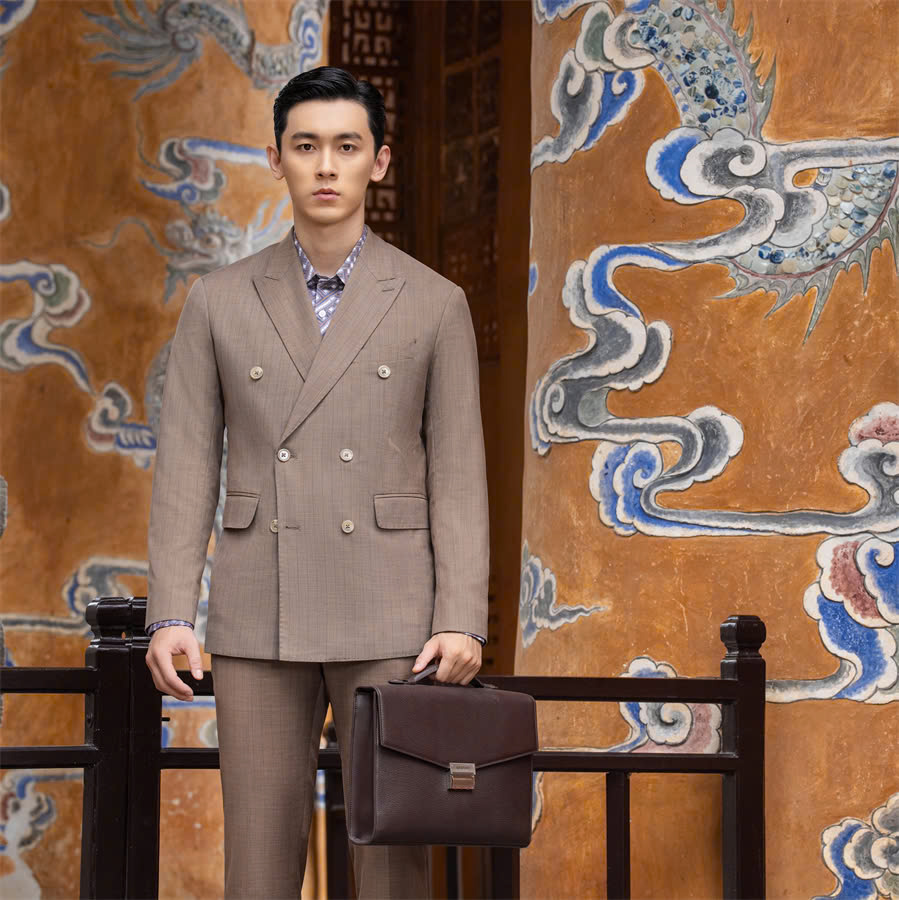 Aristino - Bộ com-lê ASUM0103 BST-Mini màu Nâu