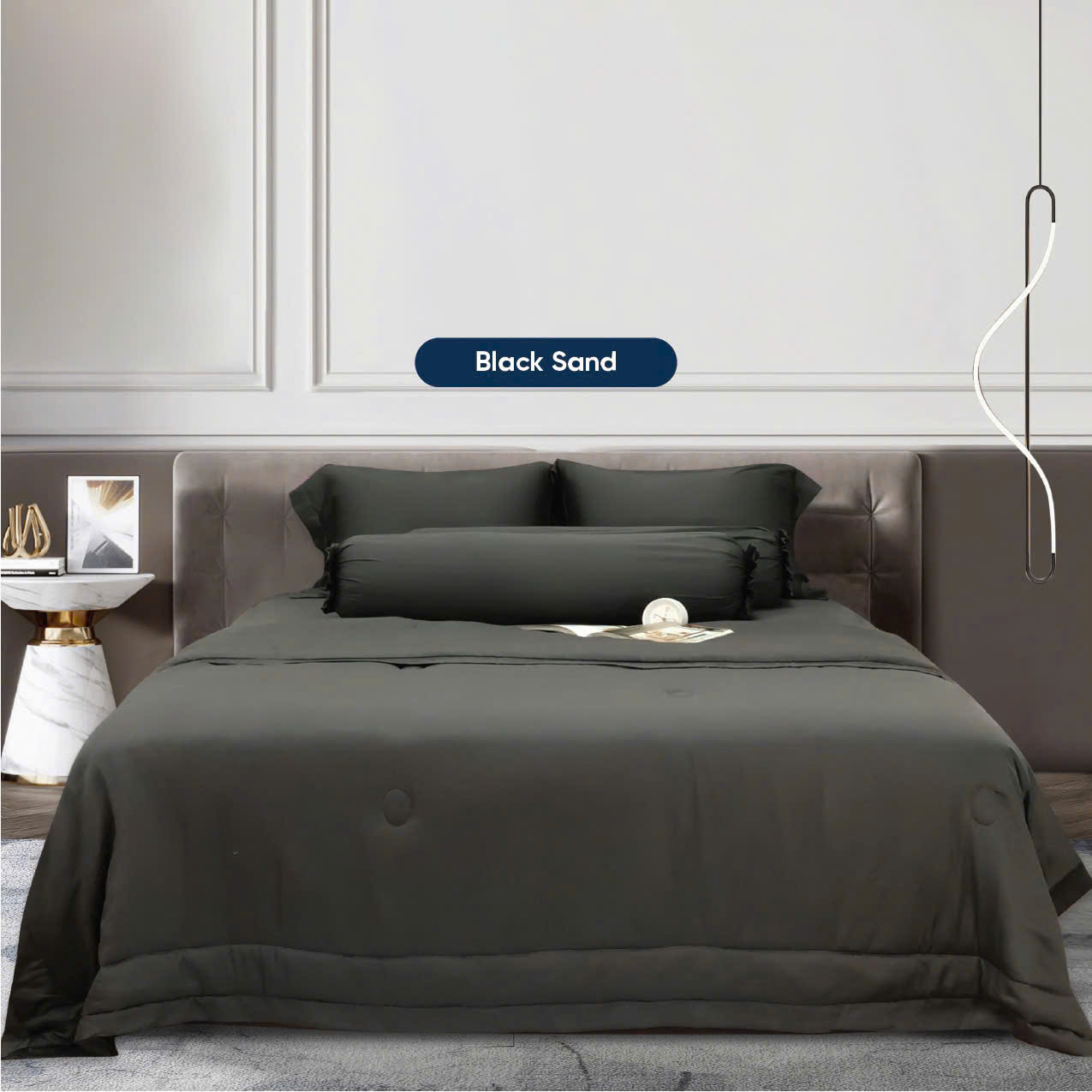 KOHNAN - Bộ Chăn Dra Gối Tencel FLORENCE 1.8m*2m màu ngẫu nhiên