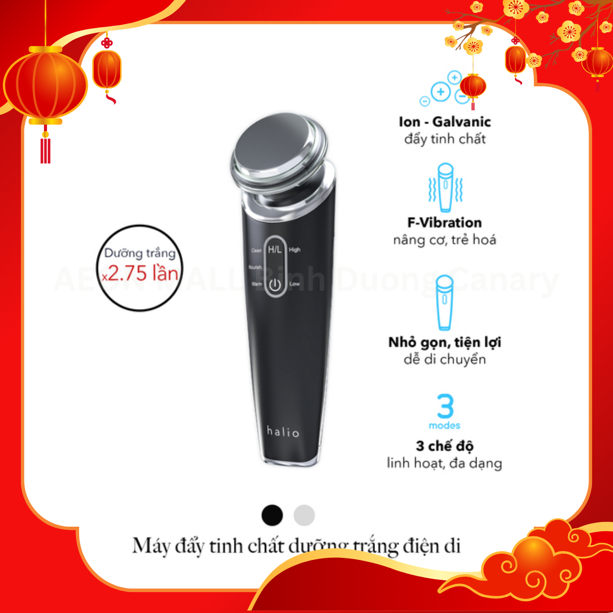 KOHNAN - Halio Máy Đẩy Tinh Chất - Màu đen