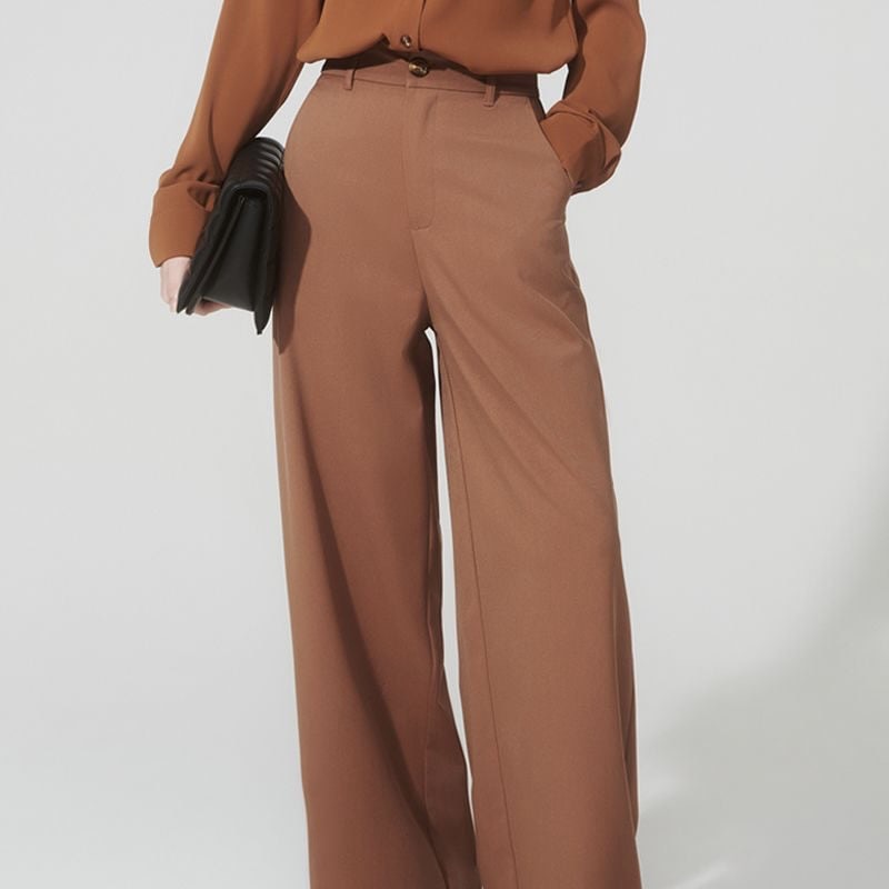 MIKI QUẦN ỐNG XUÔNG FONOS NÂU