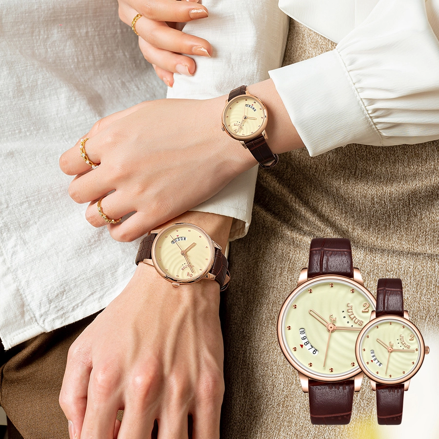 Đồng Hồ Cặp JA-1391MC NÂU