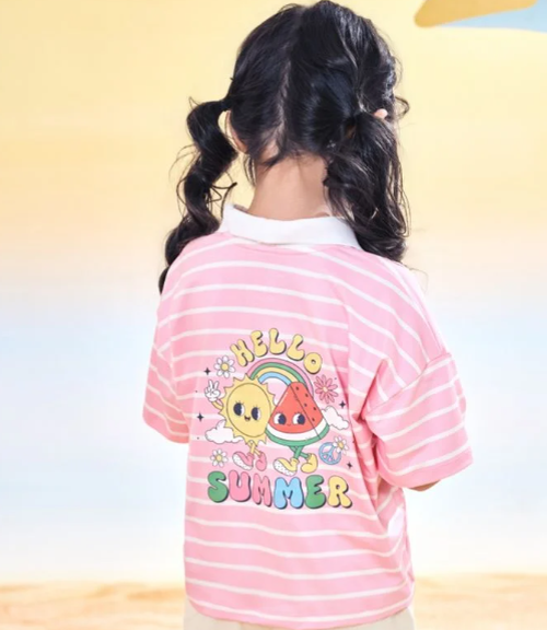 Áo thun Polo ngắn tay bé gái Rabity 901.010