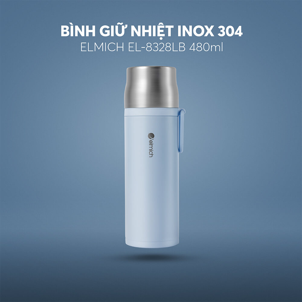 Bình giữ nhiệt Inox 304 Elmich EL8328 dung tích 480ml