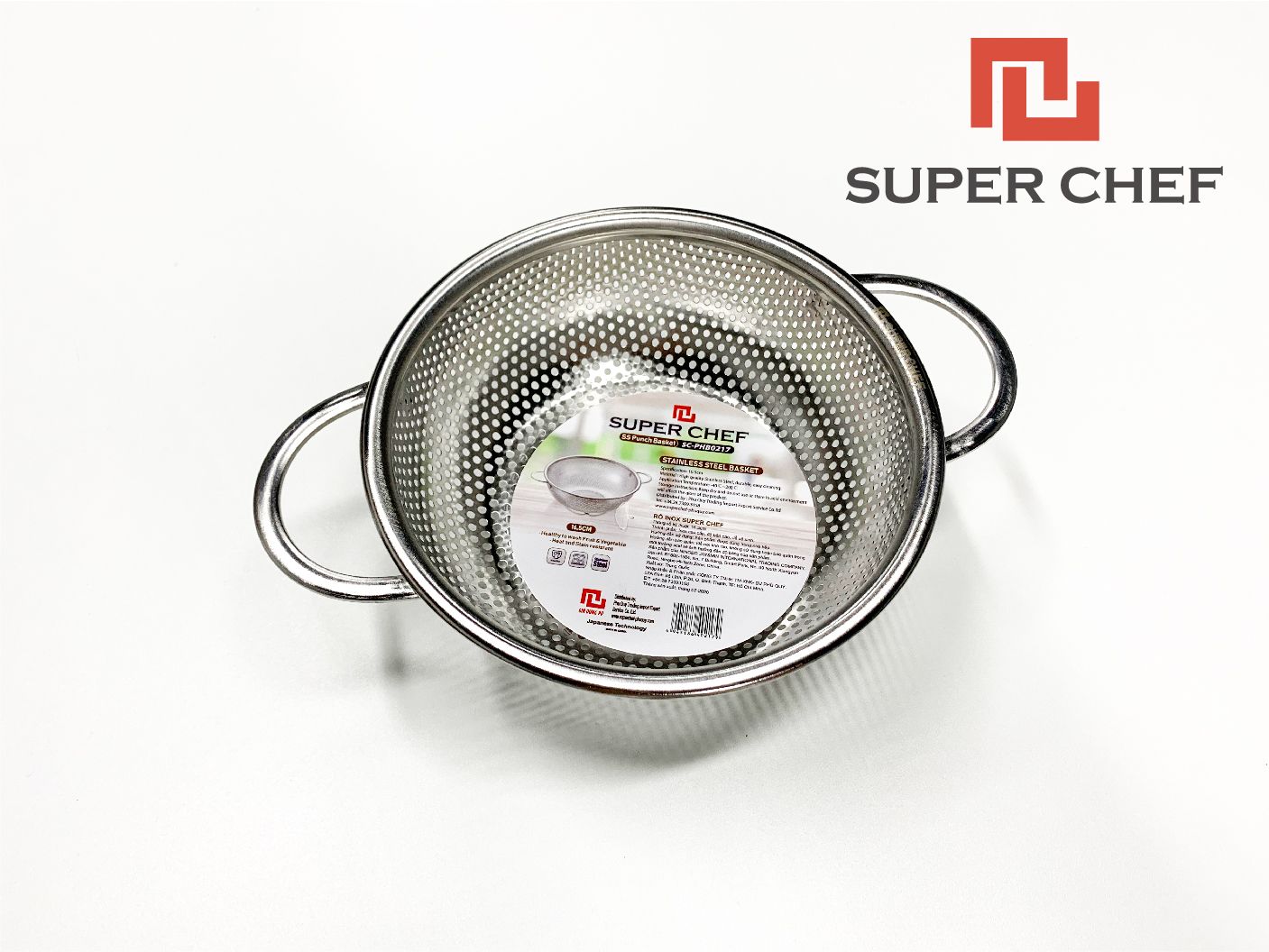 KOHNAN - 050305 Rổ inox Super Chef 28.5cm