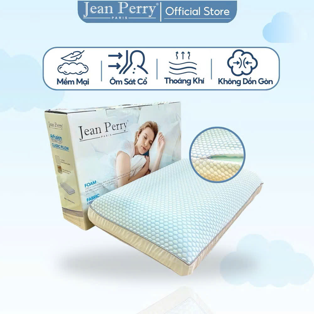 KOHNAN - Gối Nằm Memory Foam Jean Perry Air Fushion