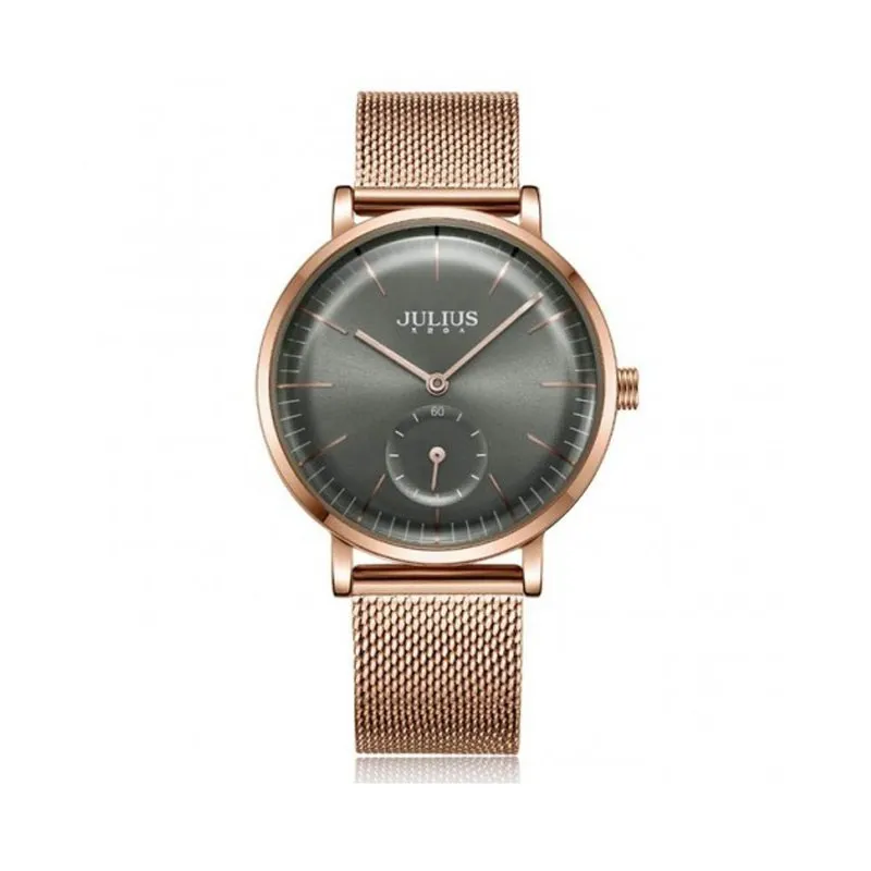 Đồng Hồ Nữ JA-1065B Julius Hàn Quốc Dây Thép (Vàng)