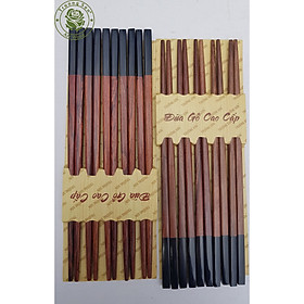 KOHNAN - Đũa Gỗ Cẩm Lai Ghép Sừng 5 đôi