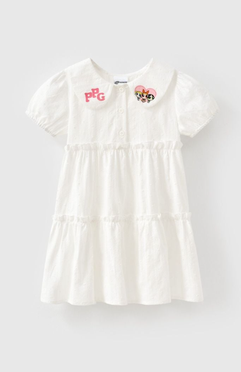 Đầm váy thô ngắn tay bé gái Rabity 150.001